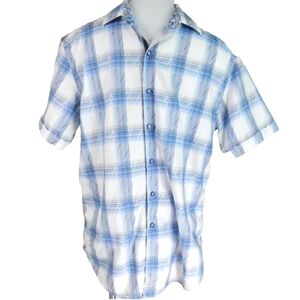 Robert Graham Plaid Short Sleeve Button Down Shirt